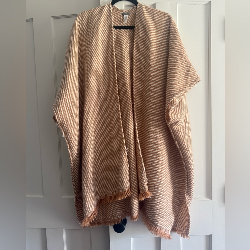Striped Oversized Poncho
